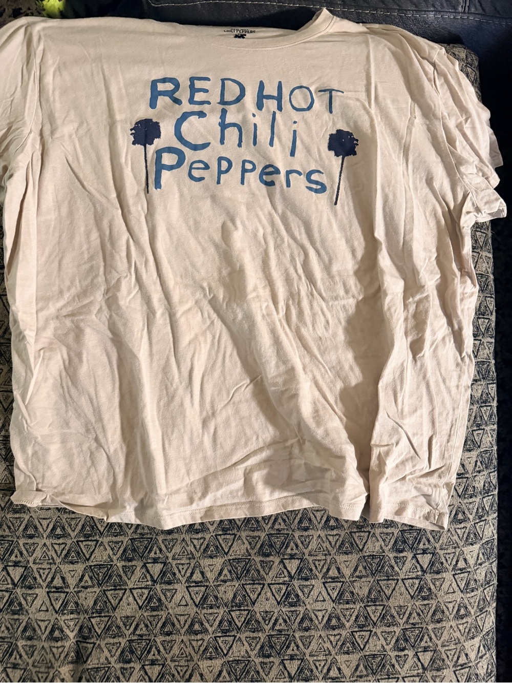 torrid Cream Short-Sleeve Tee with Blue Graphic